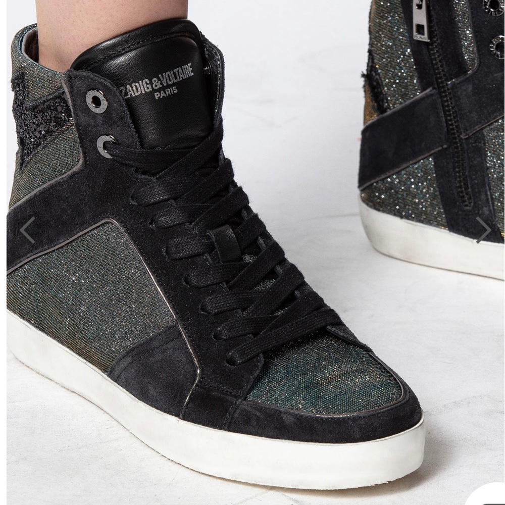 Glitter Zadig & Voltaire High Flash Sneakers High Top